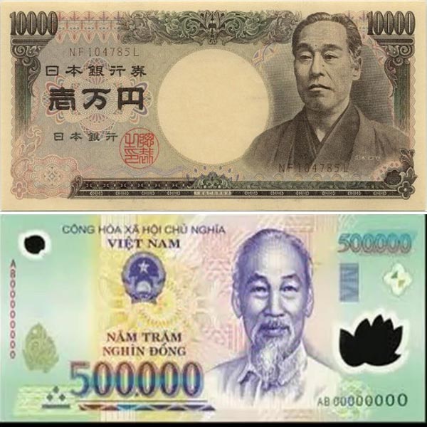 Tỷ giá ngoại tệ hiện tại cho 1 triệu yên nhật là bao nhiêu tiền việt?
