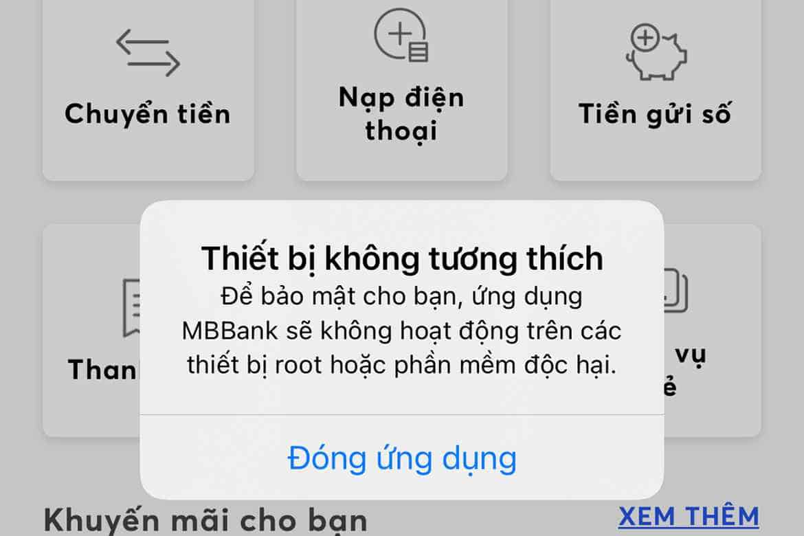 Lỗi MB Bank: Hình ảnh này liên quan đến một lỗi của MB Bank - một ngân hàng uy tín tại Việt Nam. Hãy xem hình để biết thêm về chi tiết lỗi và các giải pháp đã được đưa ra để khắc phục tình trạng này, đảm bảo rằng bạn luôn được nhận dịch vụ chất lượng từ MB Bank.